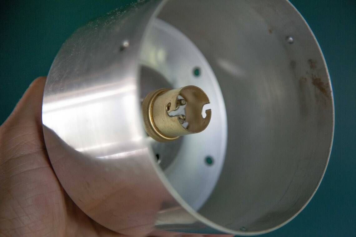 Vintage pendant light, glass and metal pendant light, ceiling lamp, interior decoration