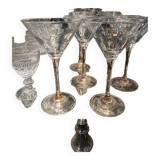 6 cocktail glasses