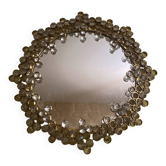 Hollywood Regency Crystal Mirror by Pawla