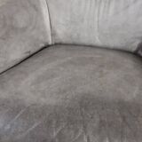 Grey leather swivel armchair Specter by DYYK (Almost new)