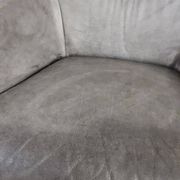Grey leather swivel armchair Specter by DYYK (Almost new)