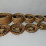 Rattan trundle boxes