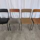 Set of 4 - Mix & Match Vintage Industrial Dining Chairs - 1970s Stol Kamnik