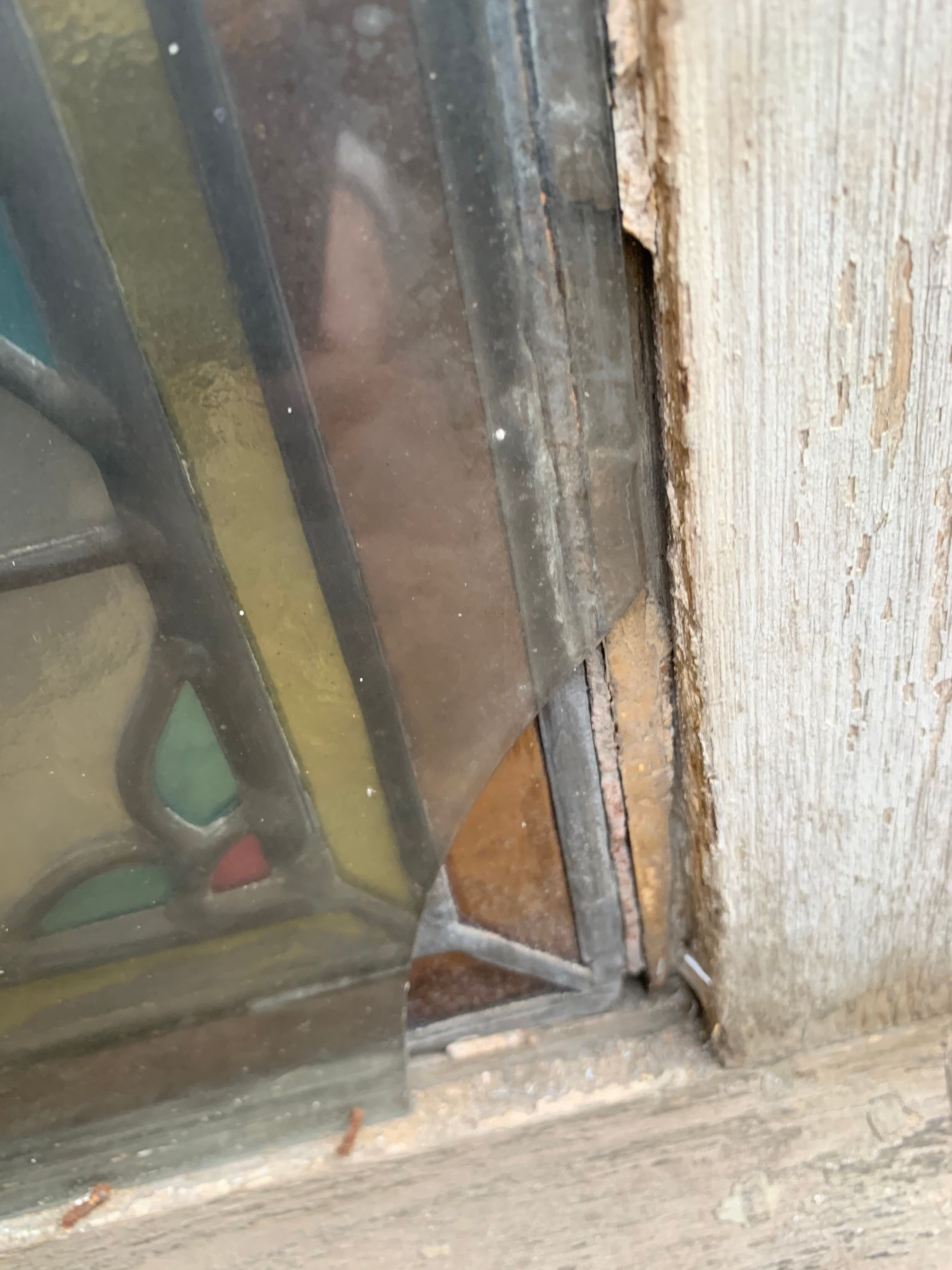 Cabochon stained glass 155x30