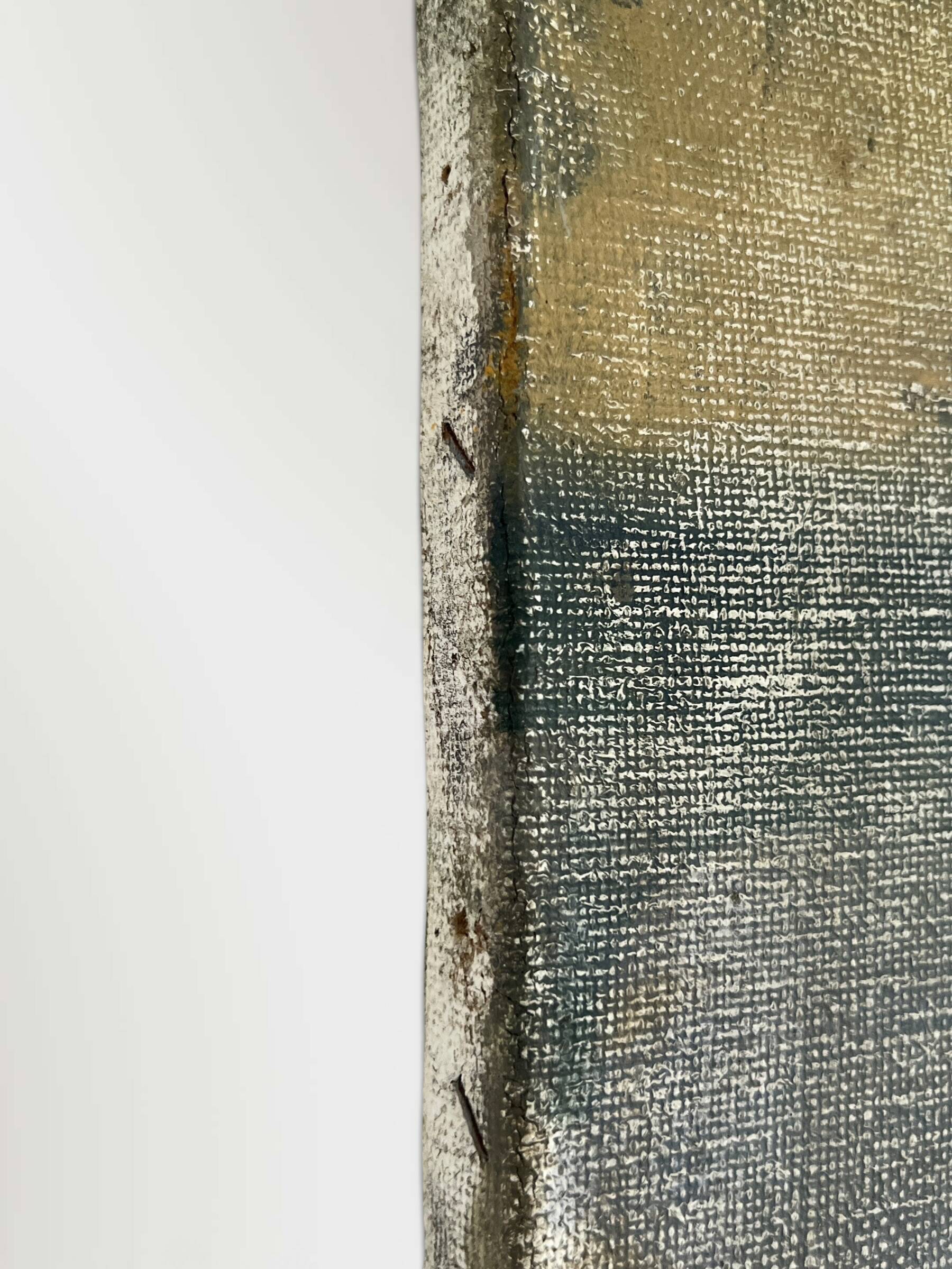 Tableau abstrait sur toile, technique mixte vers 1970