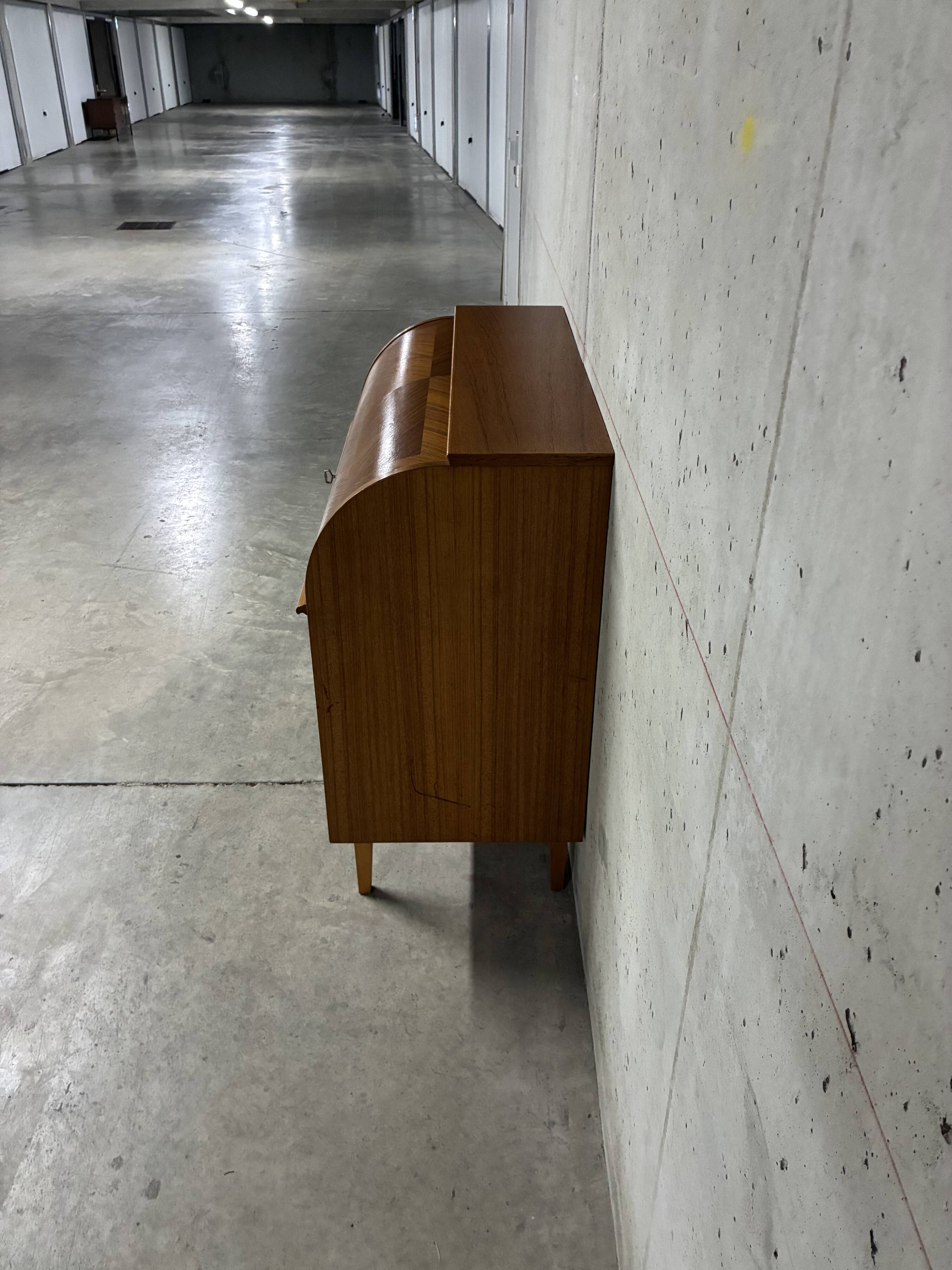 Vintage Scandinavian secretary cabinet from the 1960s.