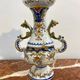 Faience vase from Desvres, Les Sables d'Olonne, late 19th century.