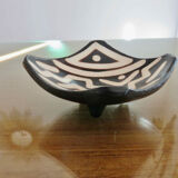 Ethnic tidy, tripod, terracotta 60s