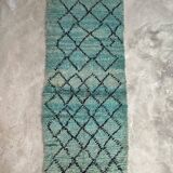 Moroccan rug Marmoucha green - 259 x 103 cm