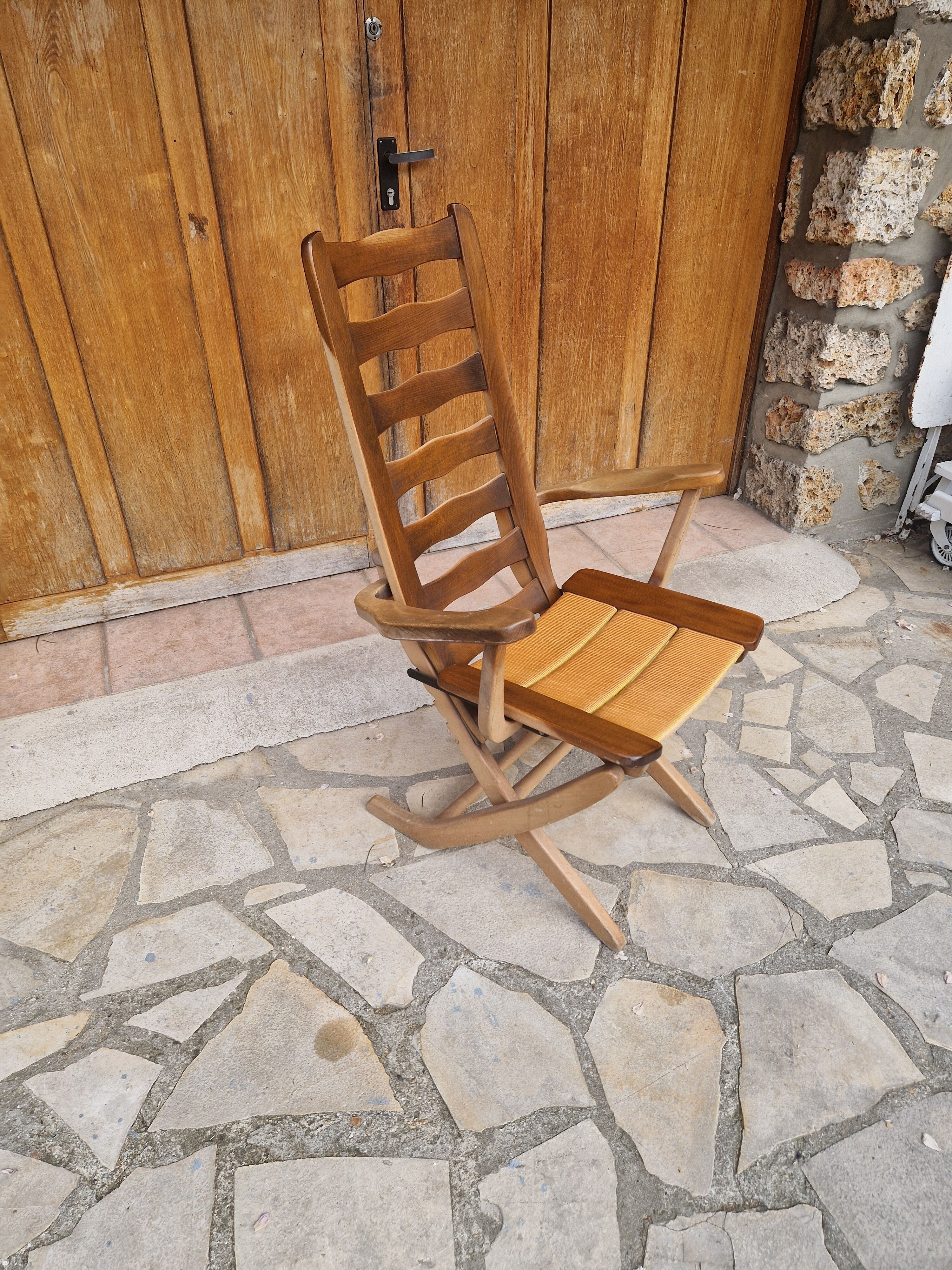 Triconfort deck chair from the 1960s