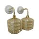 Pair of glass wall sconces by Clichy tulips Art Deco
