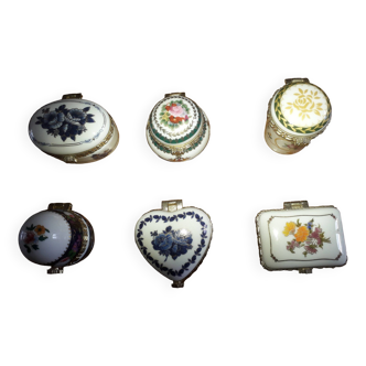 Beaugency porcelain pill boxes