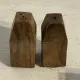 Brutalist condiment service in wood – Mid-Century 1950s