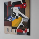 Unique original painting "solar gear" by Bodasca