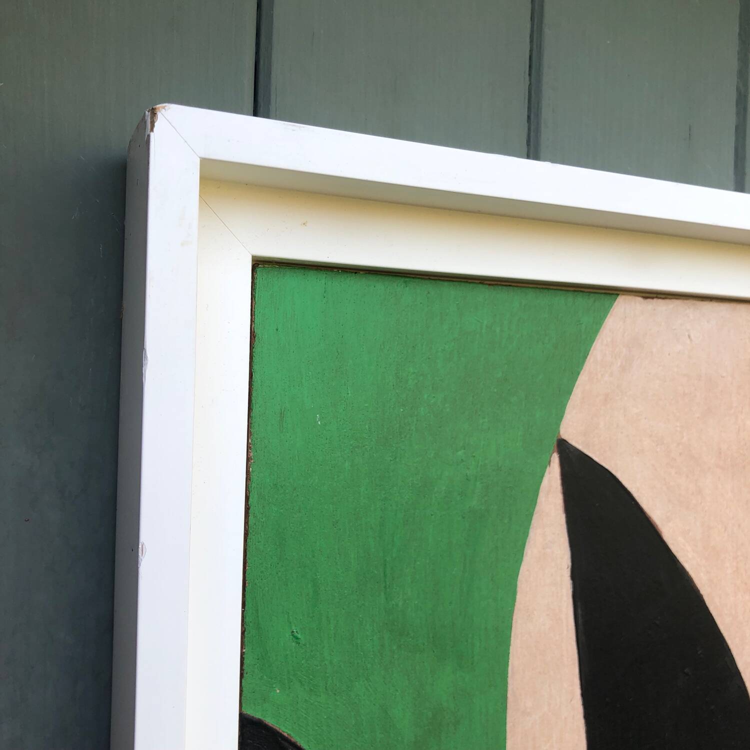 Abstract painting on panel