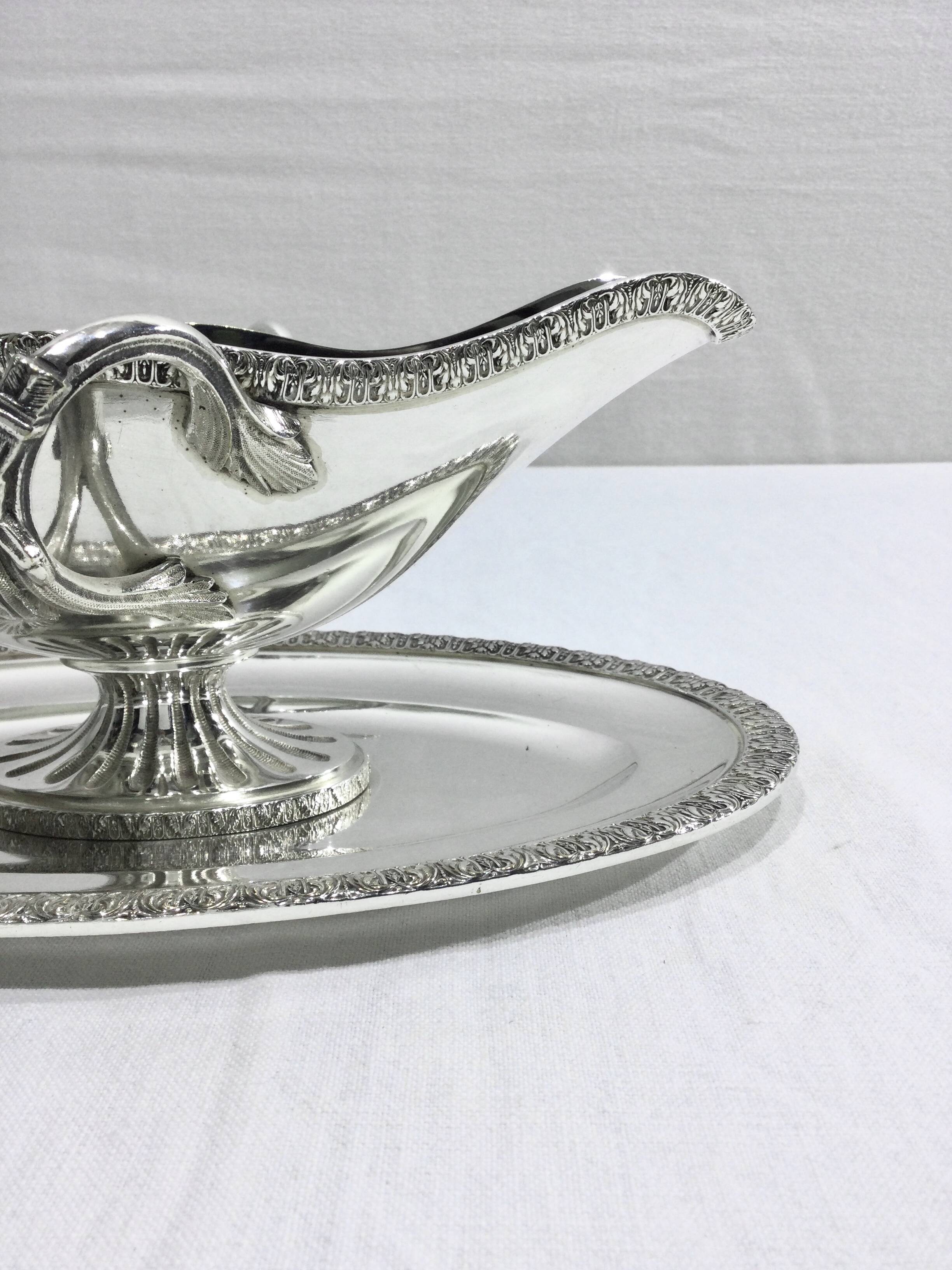 Nicolas Bourgeois – Silver Metal Gravy Boat