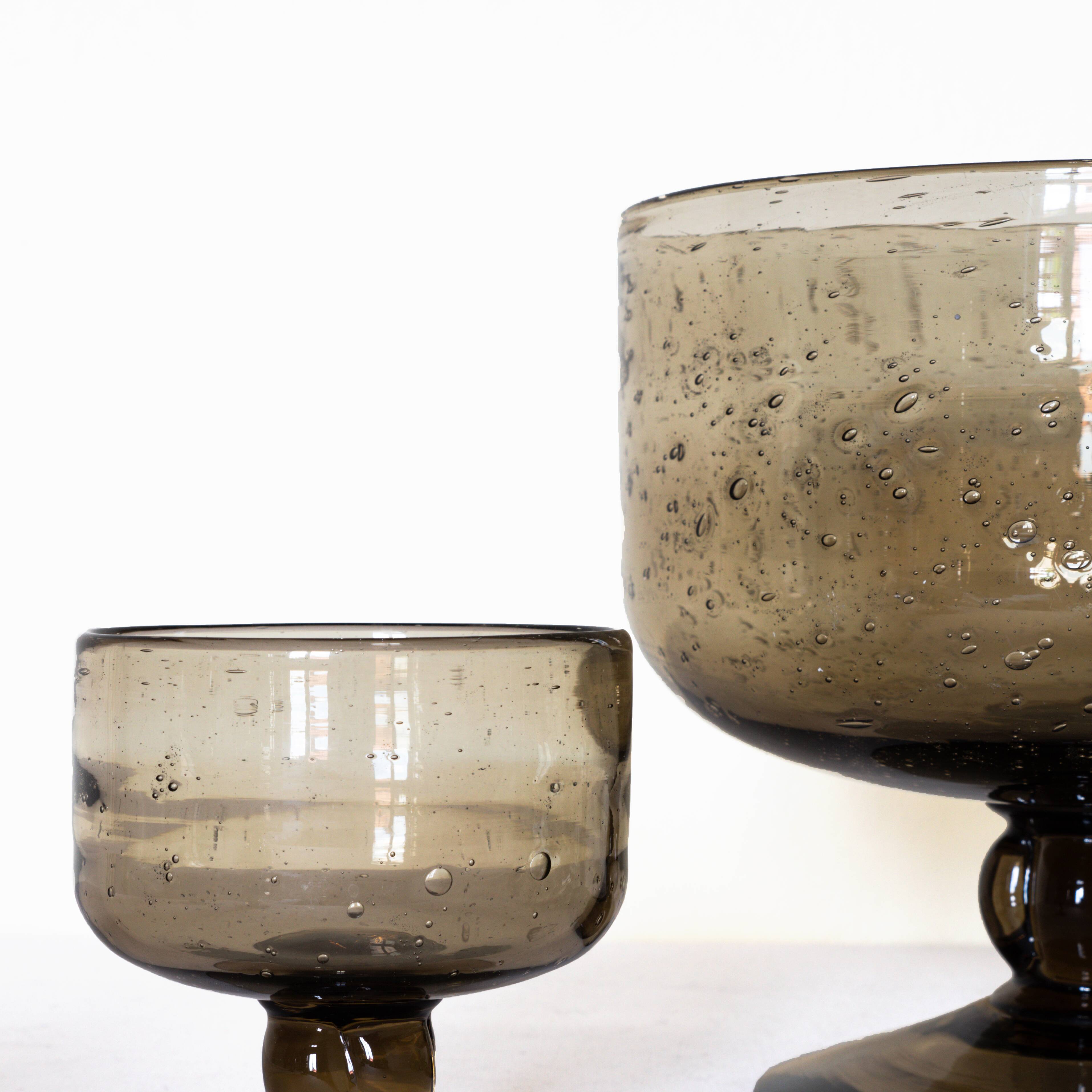 Cutting set and cups Verrerie Biot