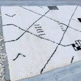 Moroccan rug, handmade Beni Ourain rug, 150/250cm