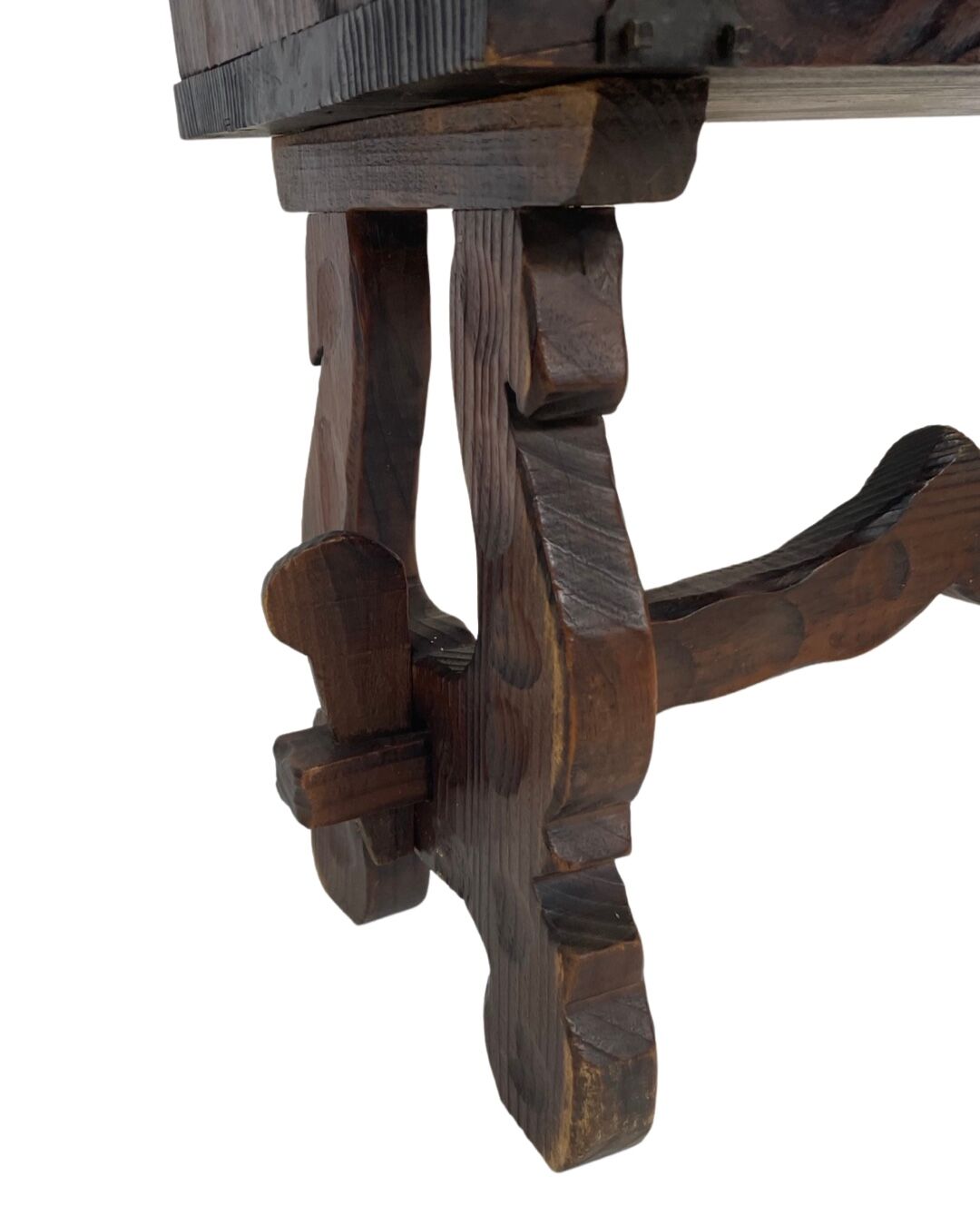 Vintage brutalist spanish wall cabinet cupboard design