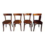 4 antique bistro chairs in bentwood