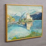 Eilean Donan Castle, Scotland, 1977 – Oil painting by Alexander Michael