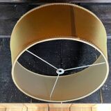 Vintage golden fabric lampshade