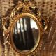 Mirror gilded wood worked vintage