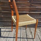 6 elegant vintage 1960s Danish rope chairs