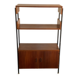 Vintage Teak and Metal Wall Unit