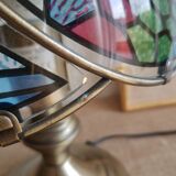 Tactile tiffany style table lamp - vintage