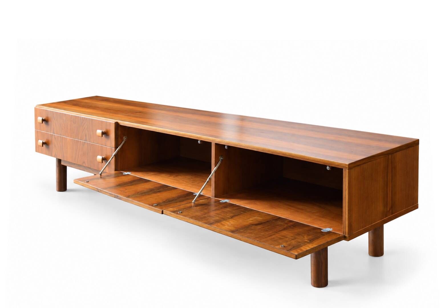 Enfilade basse vintage - style scandinave en Noyer