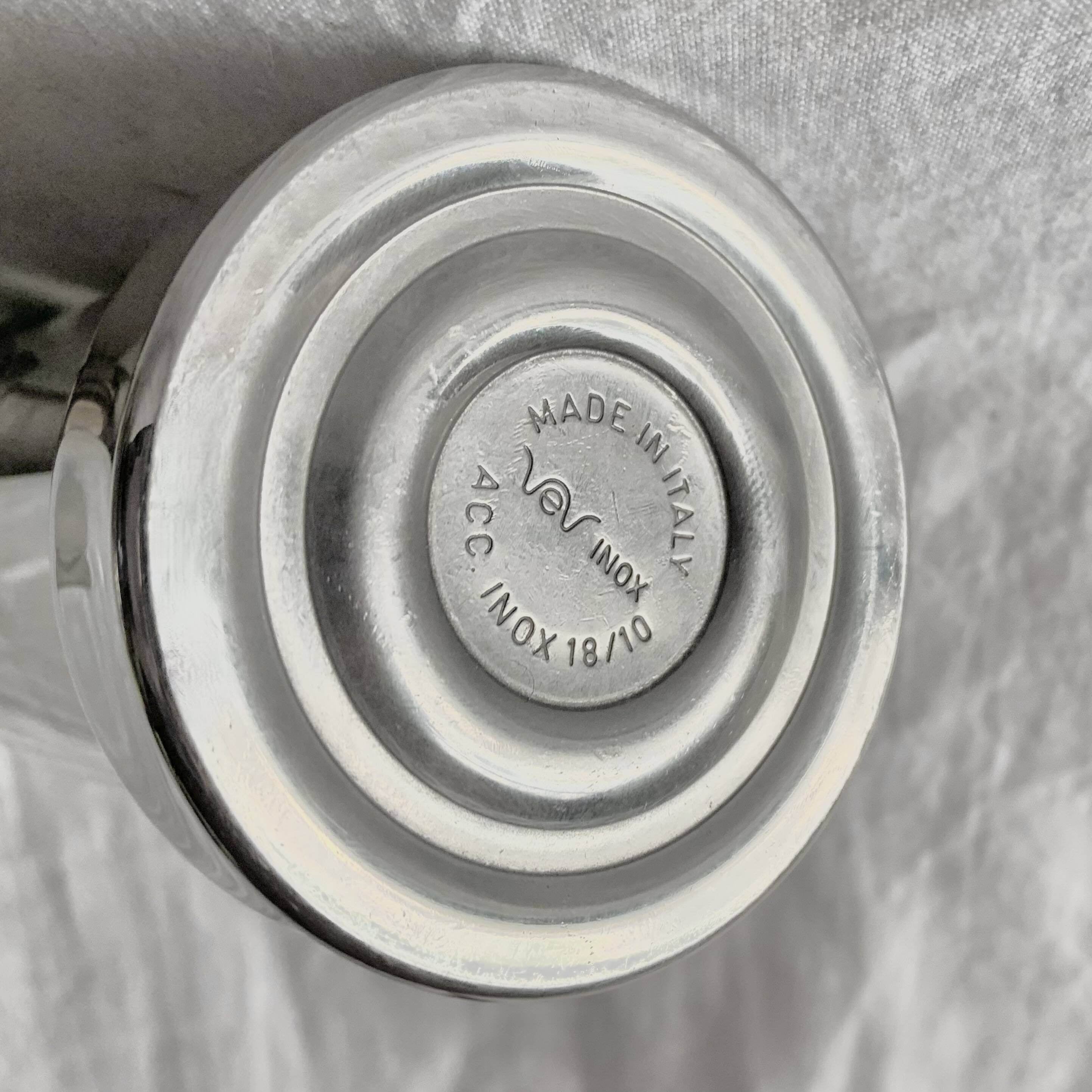 Kontessa VEV Vigano 4-cup Italian coffee maker with sugar bowl and milk jug - 18/10 stainless steel