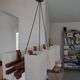 Vintage Scandinavian chandelier 50s 60s