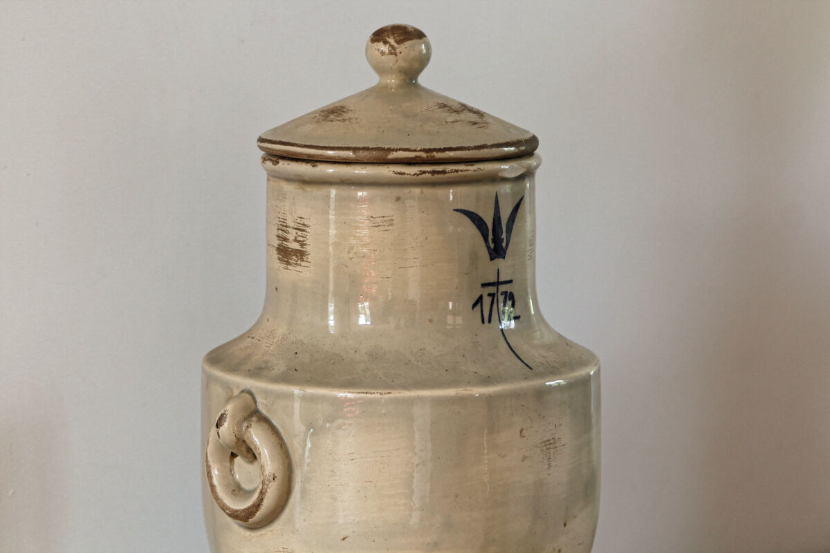 Old ceramic vinegar