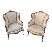 Pair of old Louis XV style armchairs