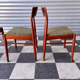 Set of 4 Danish teak chairs