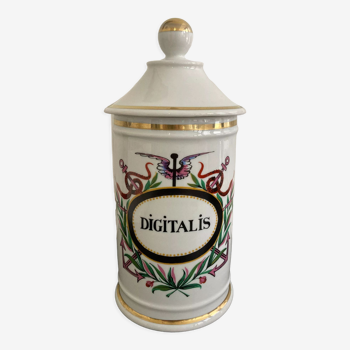 Digitalis porcelain pharmacy jar