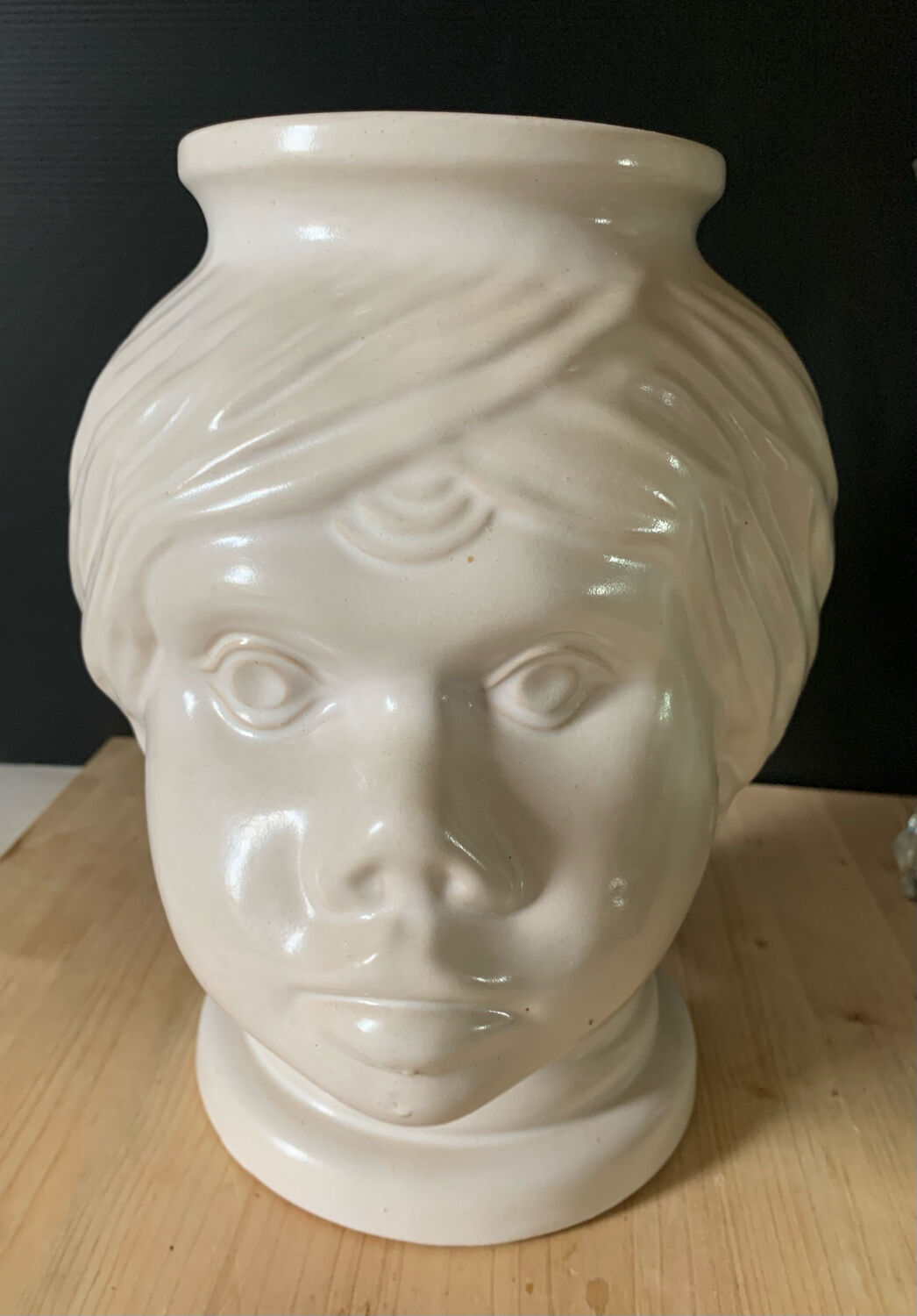 Ceramic head pot cover