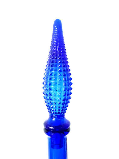 Diamond blue Empoli decanter