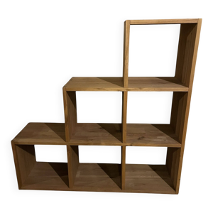 Etagère escalier en - massif