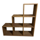 Solid wood staircase shelf