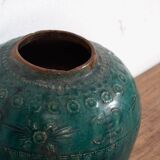 Small ancient emerald green vase (circa 1820) #12