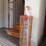 Rattan umbrella holder