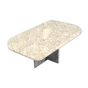 Table basse en marbre blanc en