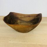 Brutalist bowl by Tony Bain Vallauris, olive wood catch-all.