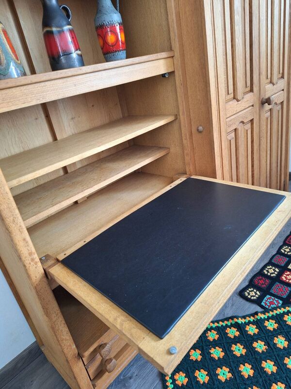 Armoire secrétaire Guillerme et Chambron, enfilade bar, bibliothèque bureau