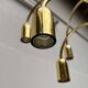 German vintage brass chandelier by Star Leuchten, 1970s.