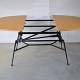 Liftable coffee table Smorrebrod 1960 in Teak