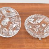 Bohemian cut glass jar 1960s