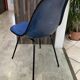 Eames Herman Miller vintage 70 blue vinyl fiberglass DSX chair